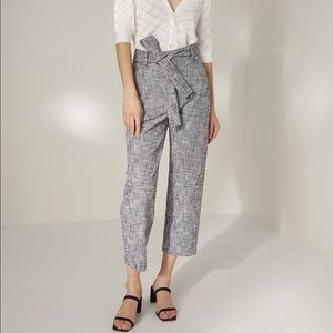 Aritzia Tweed Pant in Black/Espace Sz 4 NWT